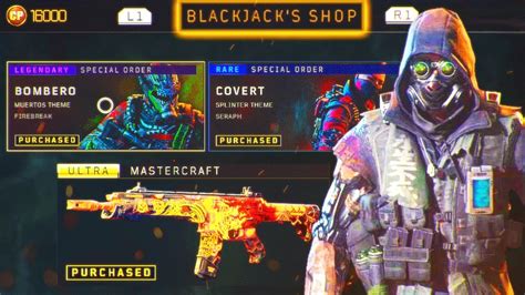 FINALLY Blackjack's Item Shop in Black Ops 4! (New Camos, .